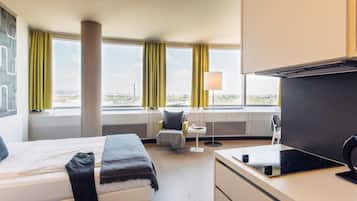 Allergitestet sengetøy, safe på rommet og skrivebord