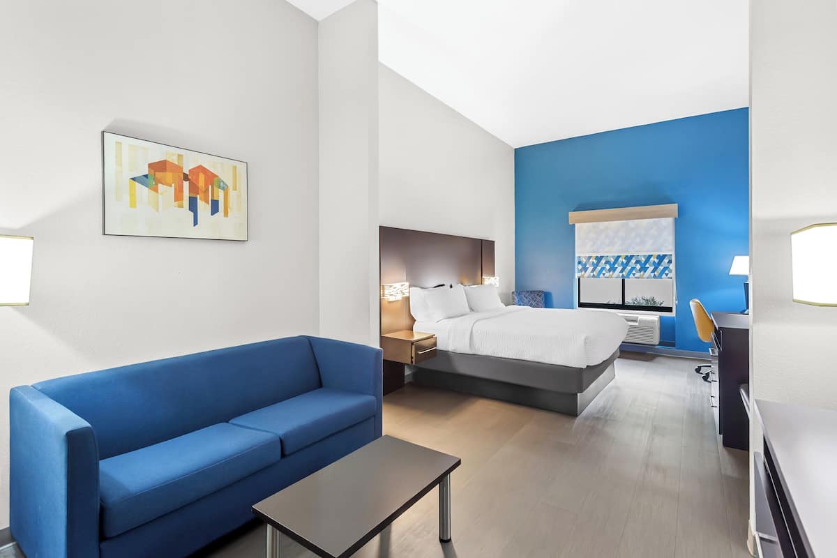 Suite, 1 King Bed with Sofa bed | Egyptian cotton sheets, premium bedding, pillowtop beds, desk