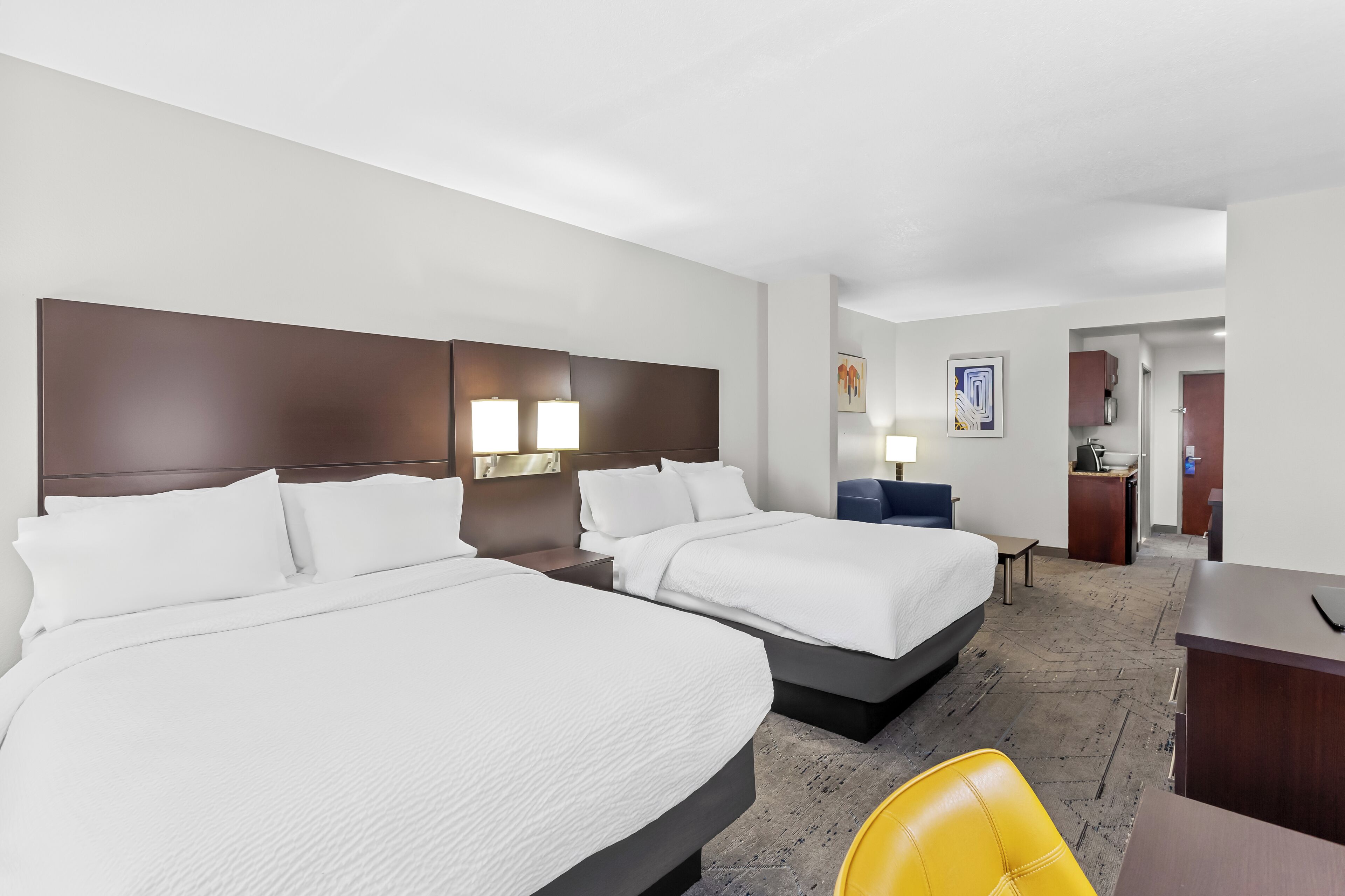 suite, 2 queen beds | egyptian cotton sheets, premium bedding, pillow-top beds, desk