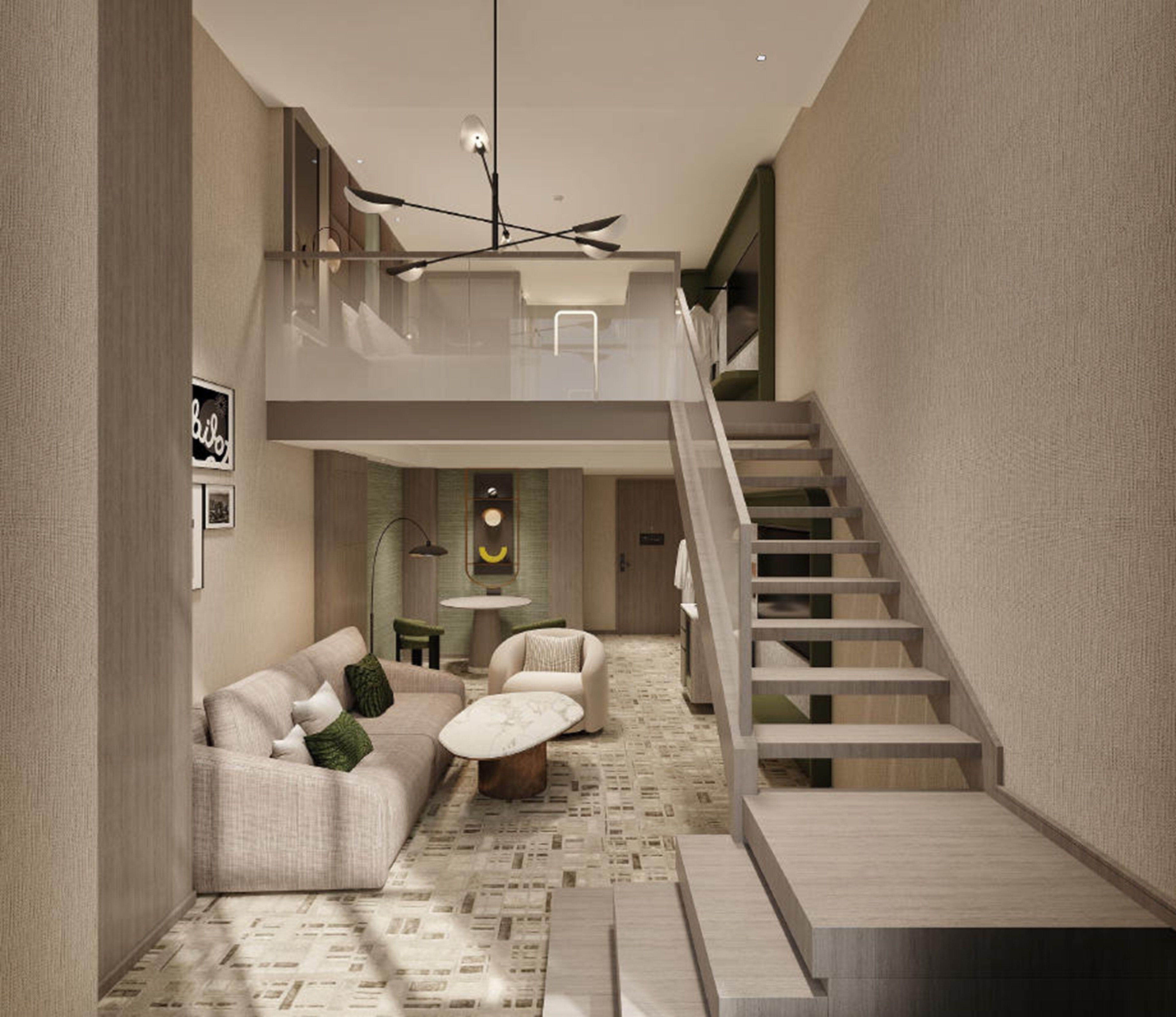 Duplex, 2 Bedrooms (Suite, Living Area) | Minibar, in-room safe, desk, iron/ironing board