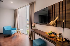 Deluxe-Doppelzimmer, Flussblick | Zimmerausstattung