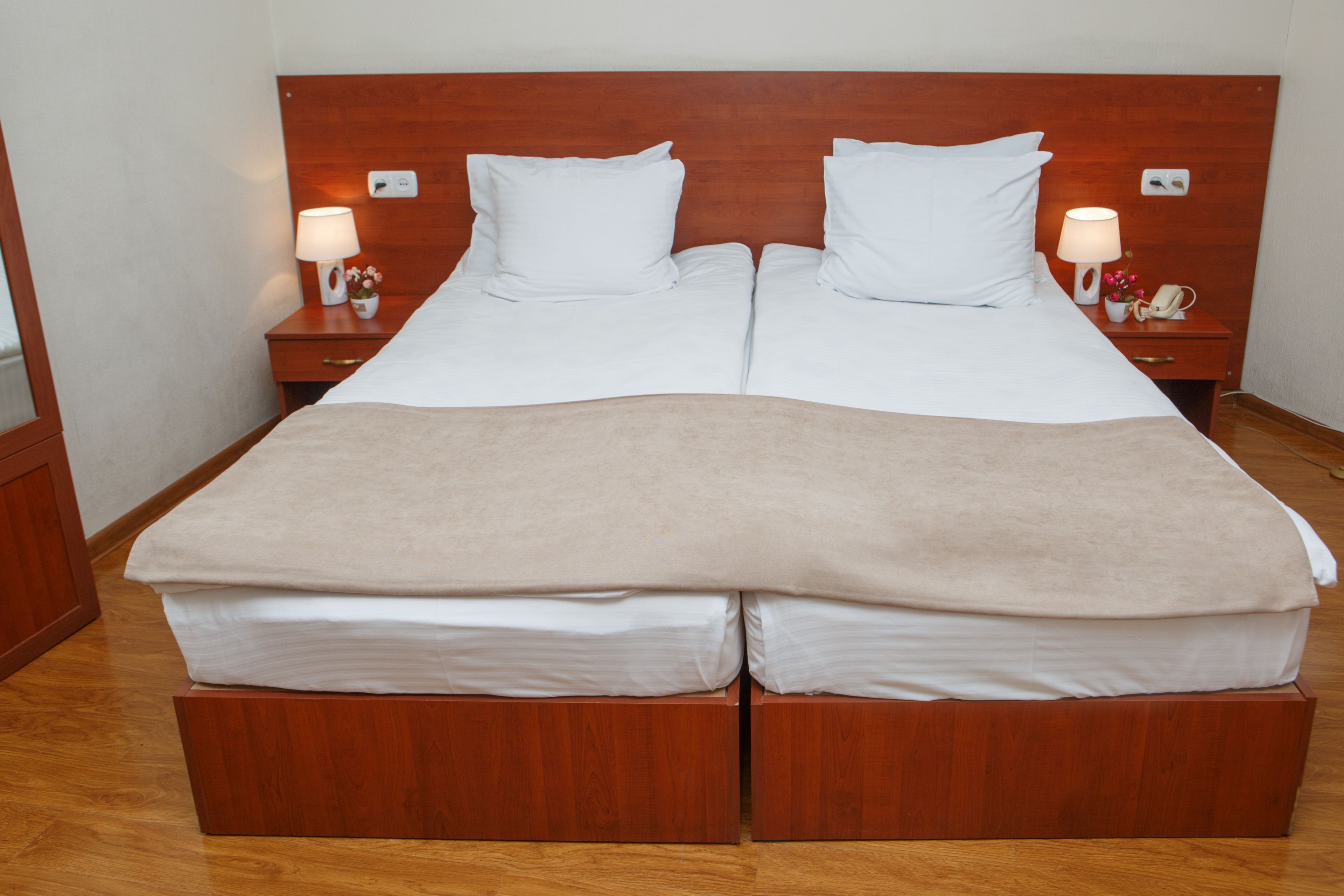 standard double or twin room | premium bedding, down duvets, pillow-top beds, in-room safe