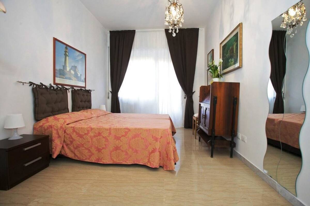Double Room, Shared Bathroom (Mirella) | Premium bedding, desk, blackout curtains, iron/ironing board