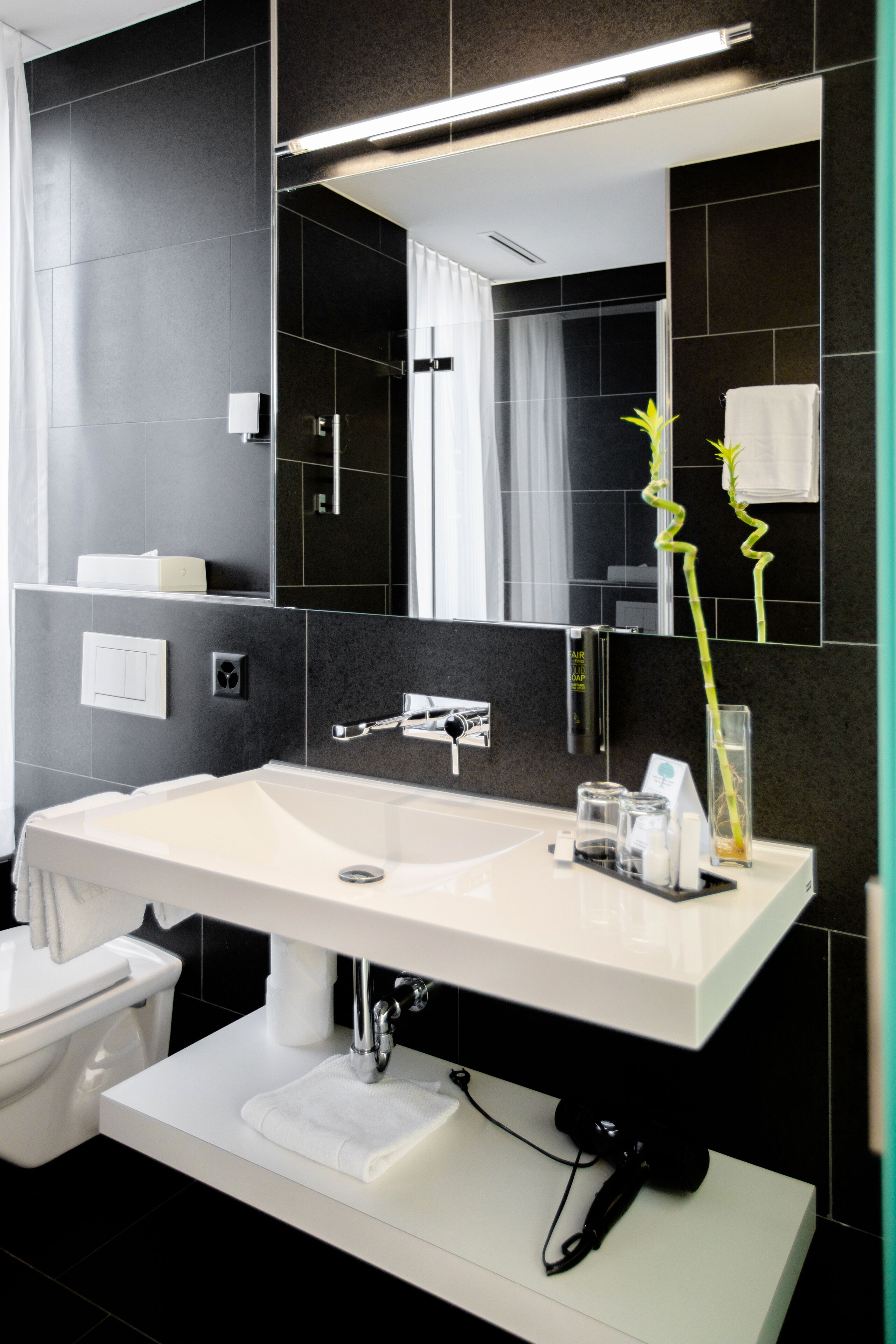 comfort room, 2 single beds, mountain view | bathroom | shower, designer toiletries, hair dryer, bathrobes