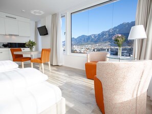 Deluxe Room, 2 Single Beds, Mountain View | Premium bedding, down duvets, pillow-top beds, free minibar - Mercure Chur City West (Chur)