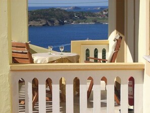 Honeymoon Studio Suite, Non Smoking, Sea View (Top Floor) | Terrace/patio - Melina's sunset (Kalymnos)