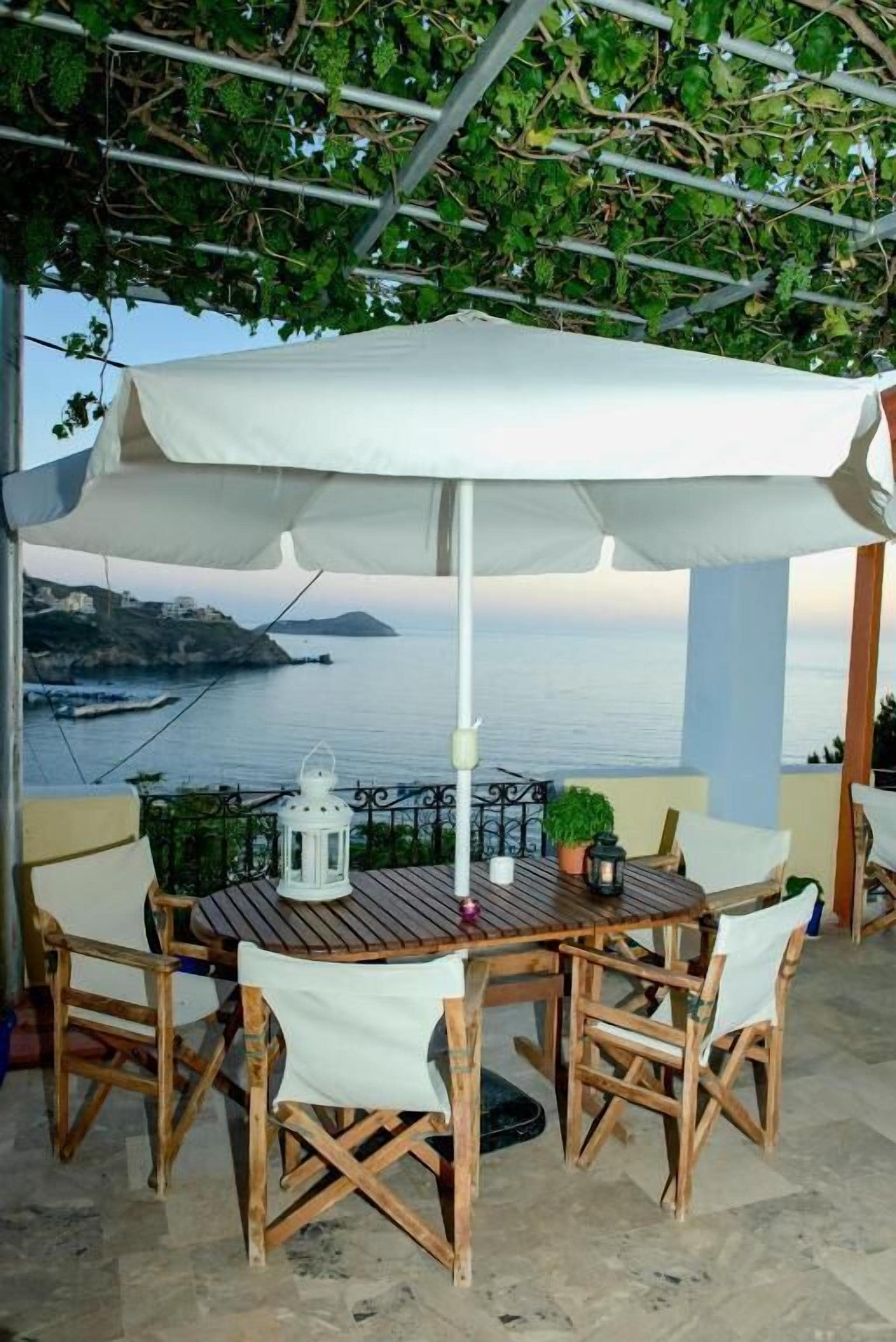 Two Bedroom Studio for 2 adults and 2 children (Sea View) | Terrace/patio