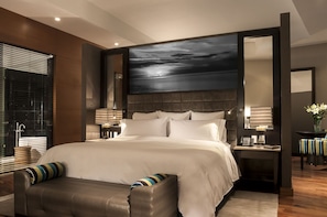 Premium bedding, down duvets, pillow-top beds, minibar