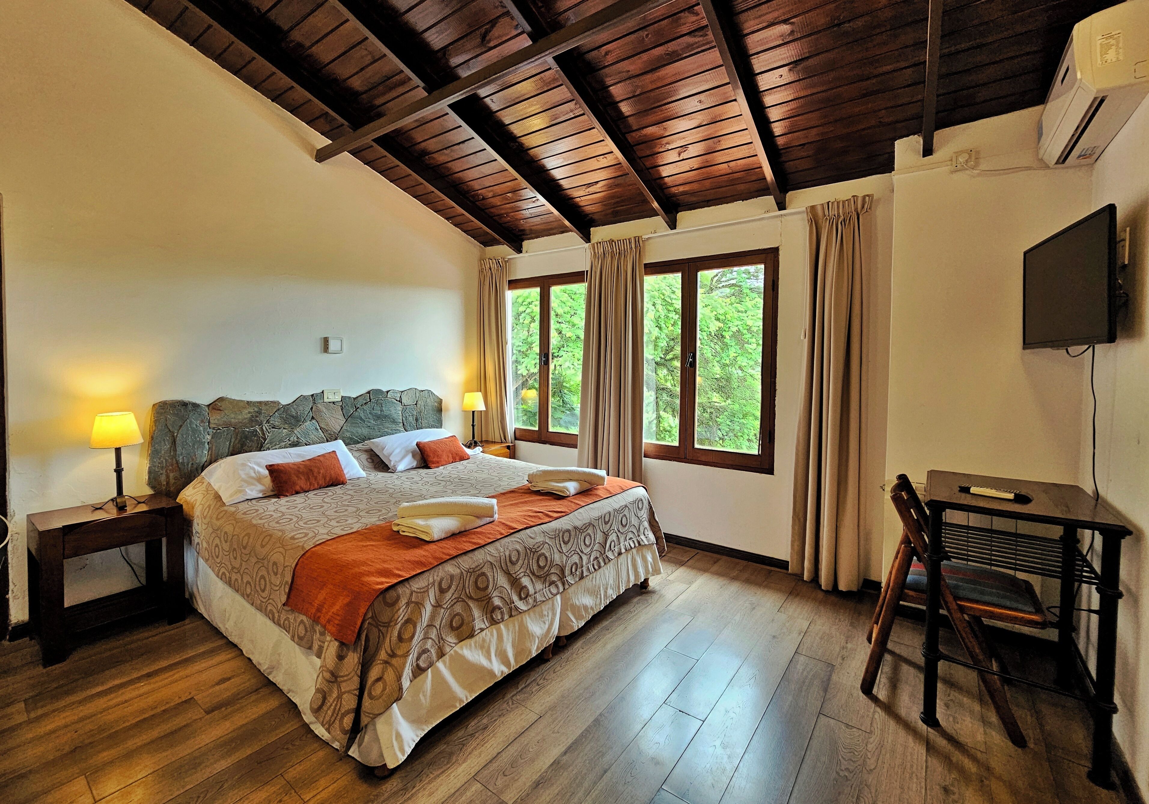 Classic Double or Twin Room, 1 Double or 2 Single Beds, Mountain View | In-room safe, desk, free WiFi, bed sheets