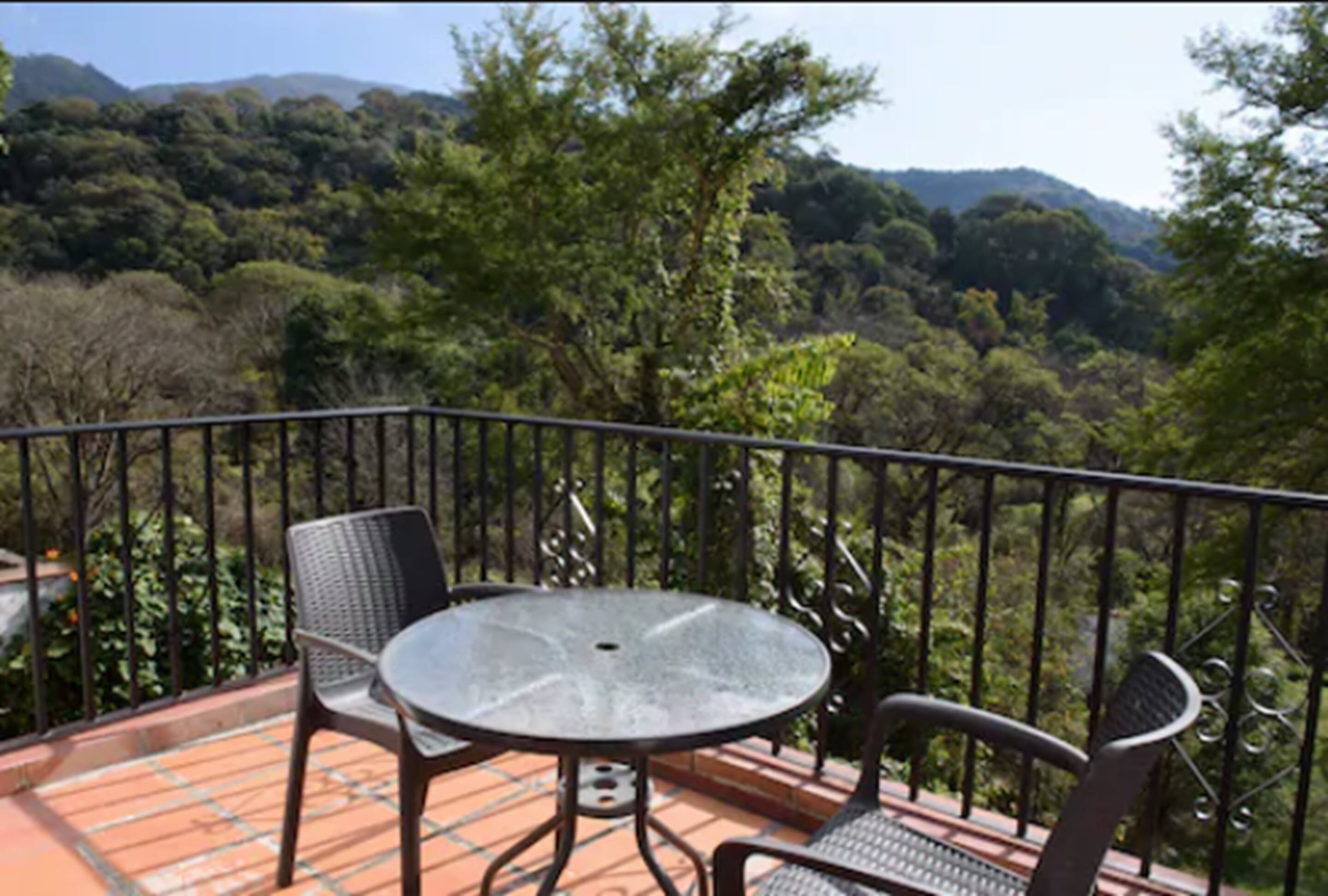 Uitzicht vanaf balkon