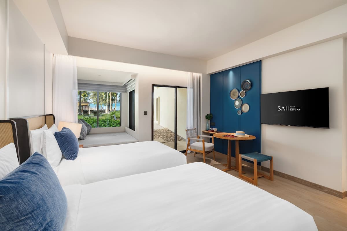 1 slaapkamer, luxe beddengoed, een minibar, een kluis op de kamer