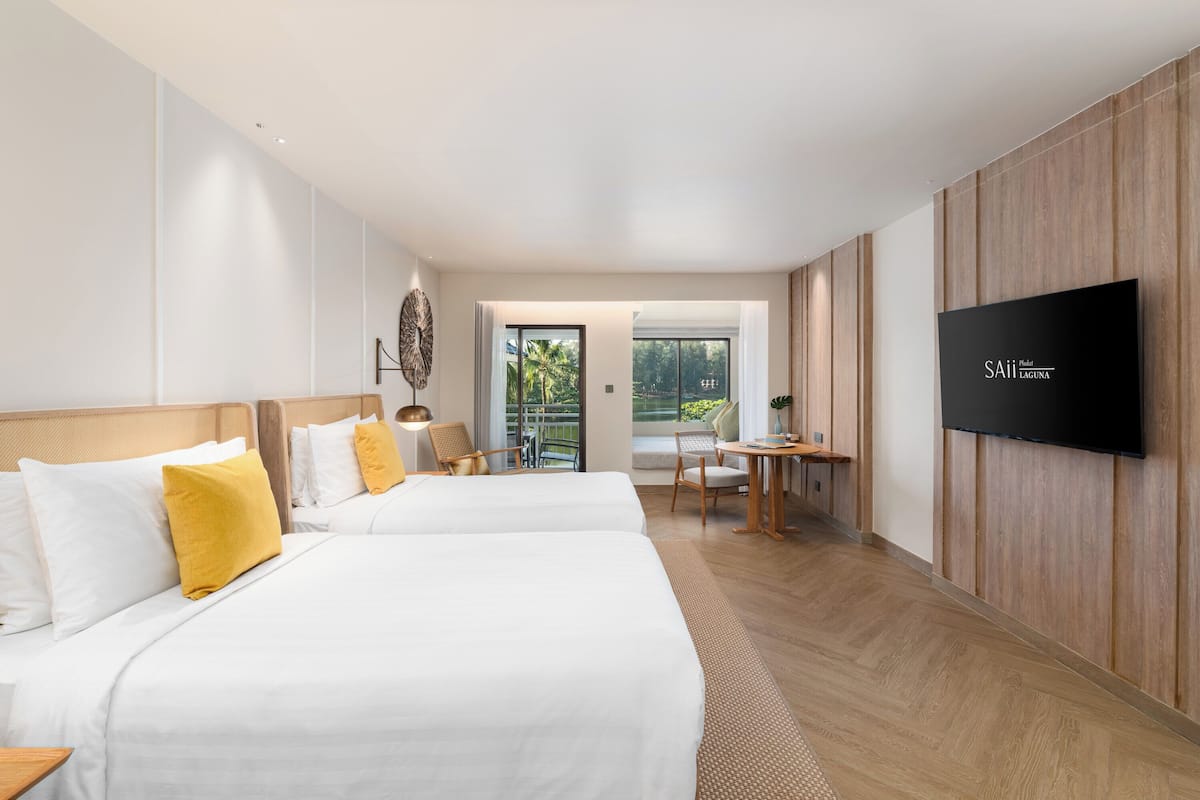 1 slaapkamer, luxe beddengoed, een minibar, een kluis op de kamer