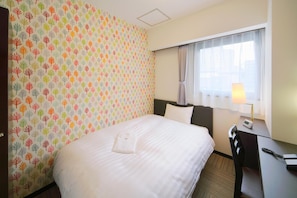 Desk, blackout curtains, iron/ironing board, free WiFi