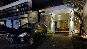 Front of property – evening/night