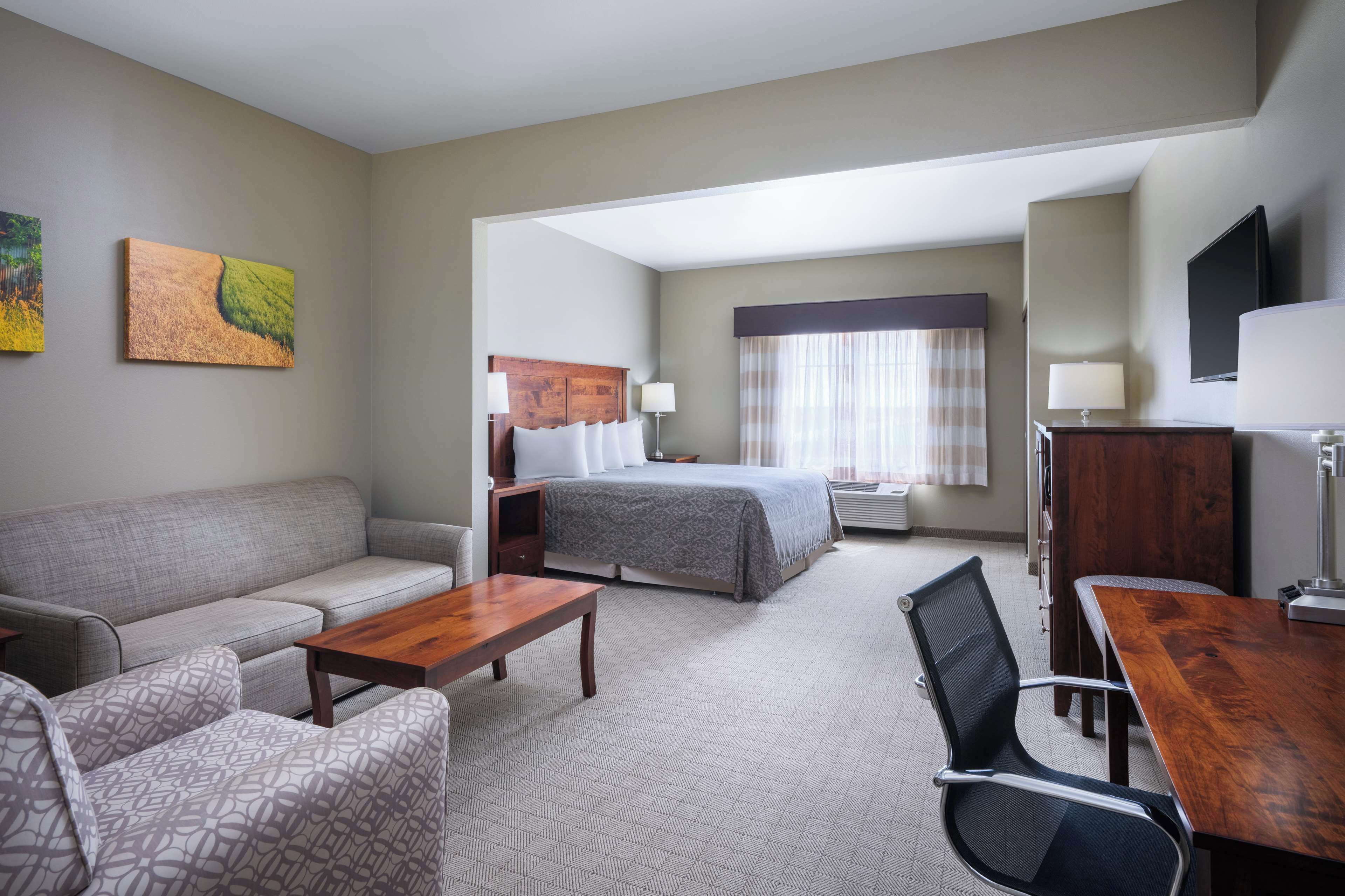 suite, 1 king bed with sofa bed, accessible, non smoking (with sofabed) | pillow-top beds, individually furnished, desk, laptop workspace