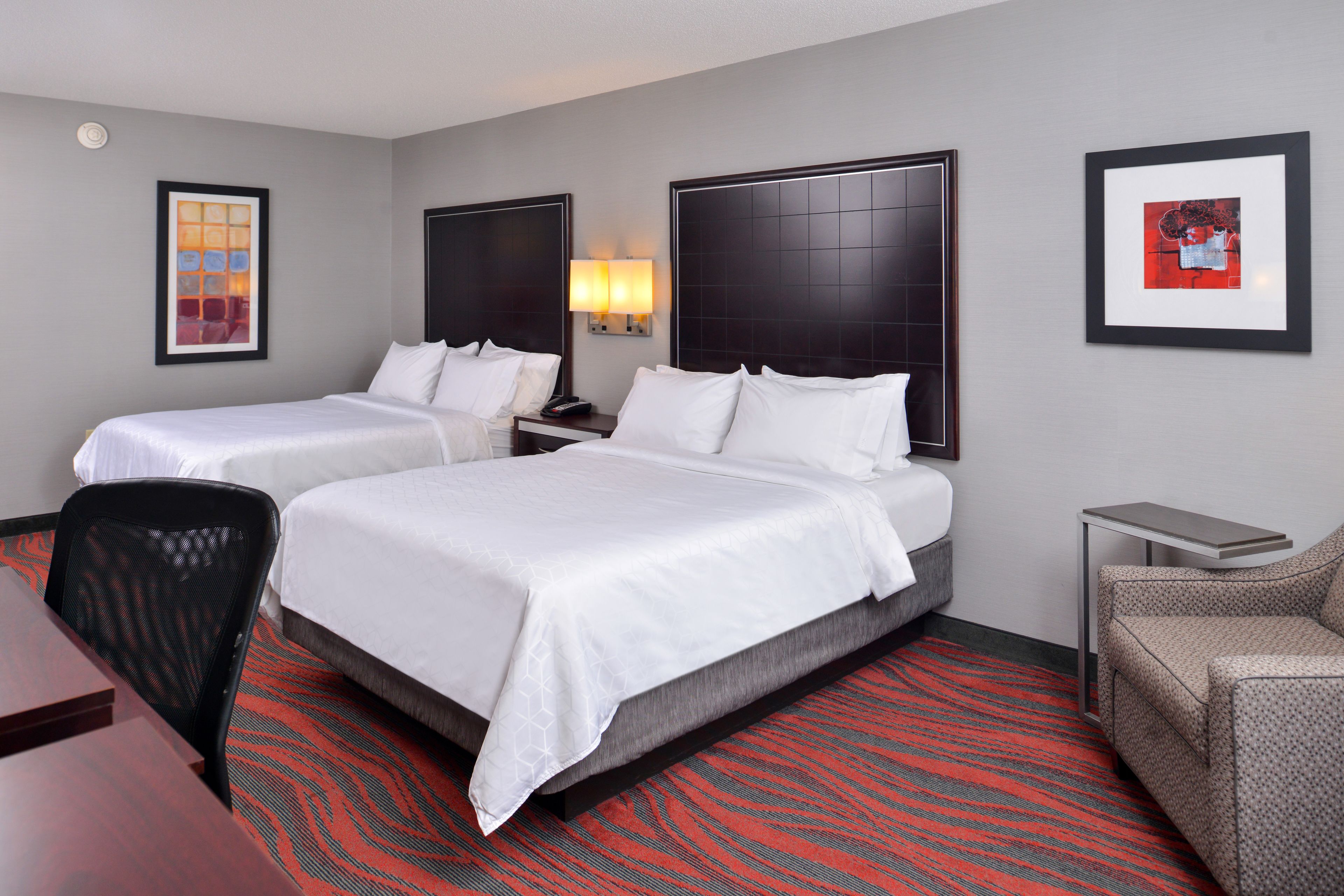 In-room safe, desk, iron/ironing board, free cribs/infant beds