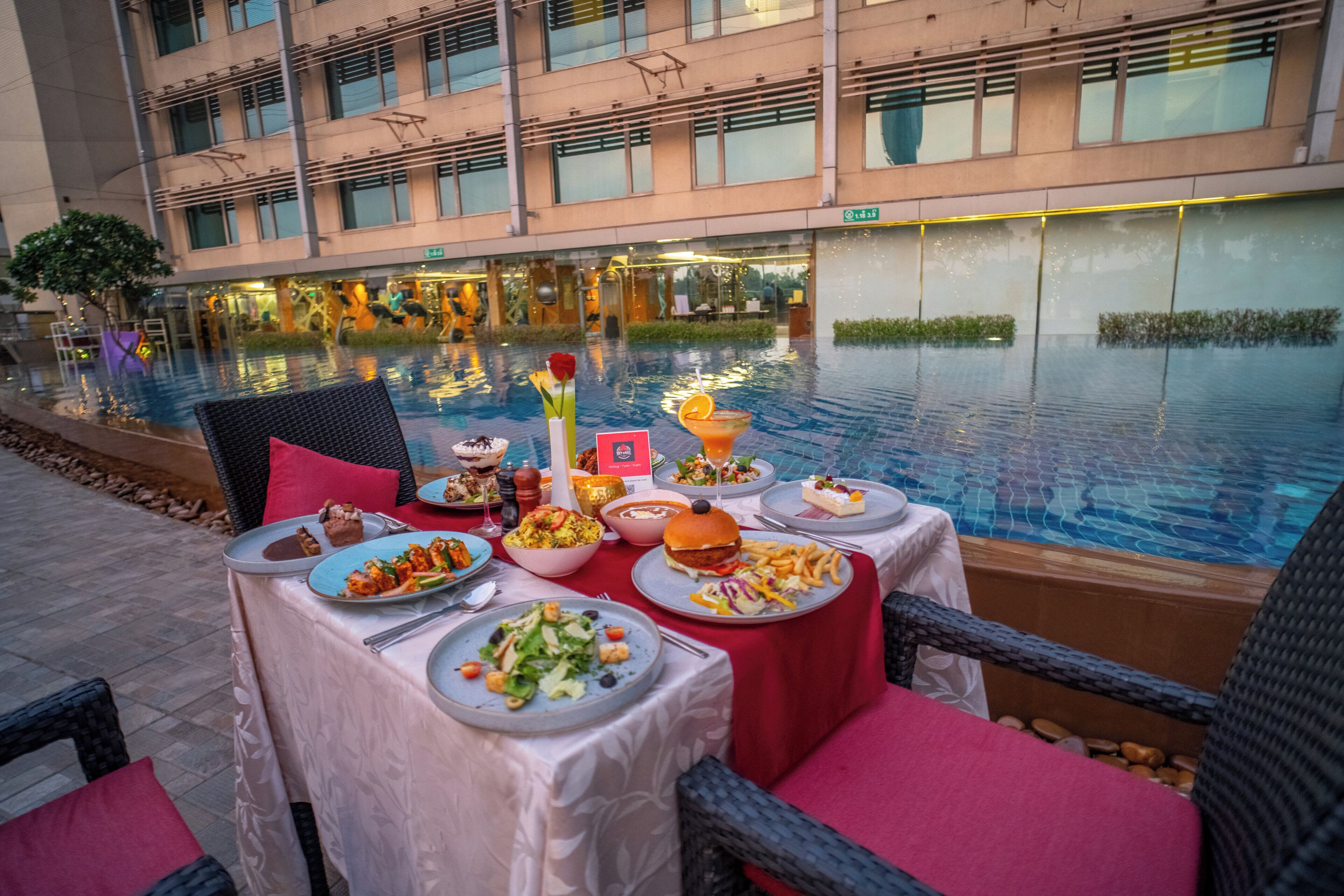 3 restaurants, breakfast, lunch, dinner served; Indian cuisine