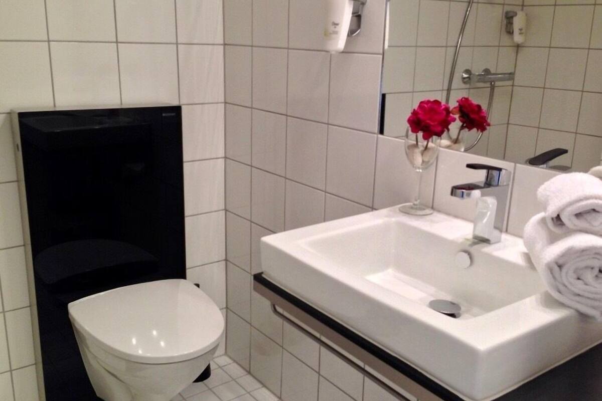 standard twin room, 2 single beds | bathroom amenities | shower, hair dryer, towels