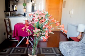 Standard Apartment, 1 Bedroom | Living room | 32-inch LED TV with cable channels, TV, DVD player - Boulevard Bellas Artes (Santiago)