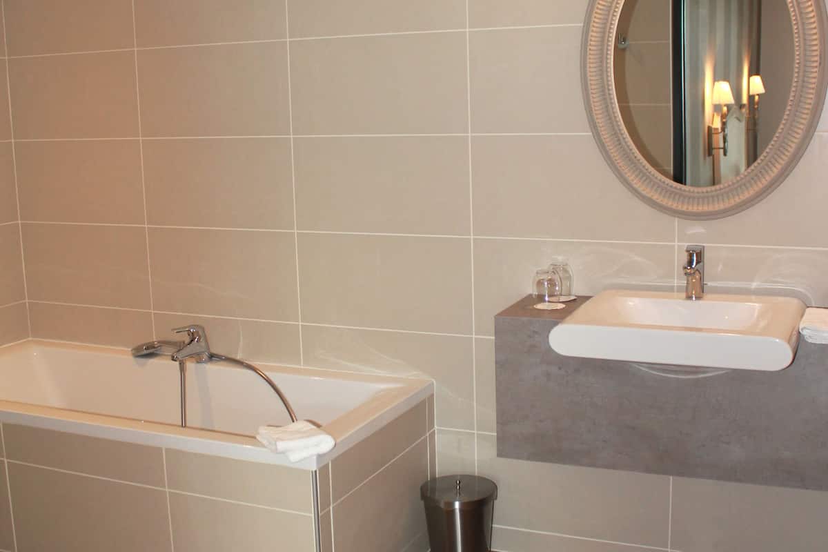 free toiletries, hair dryer, towels