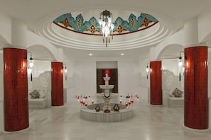 Salas de tratamiento para parejas, sauna y baño de vapor