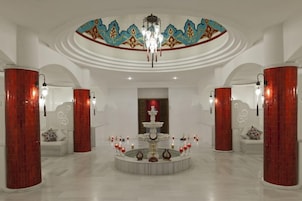 Salas de tratamientos para parejas, sauna, baño turco