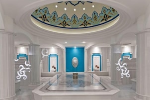 Salas de tratamientos para parejas, sauna, baño turco