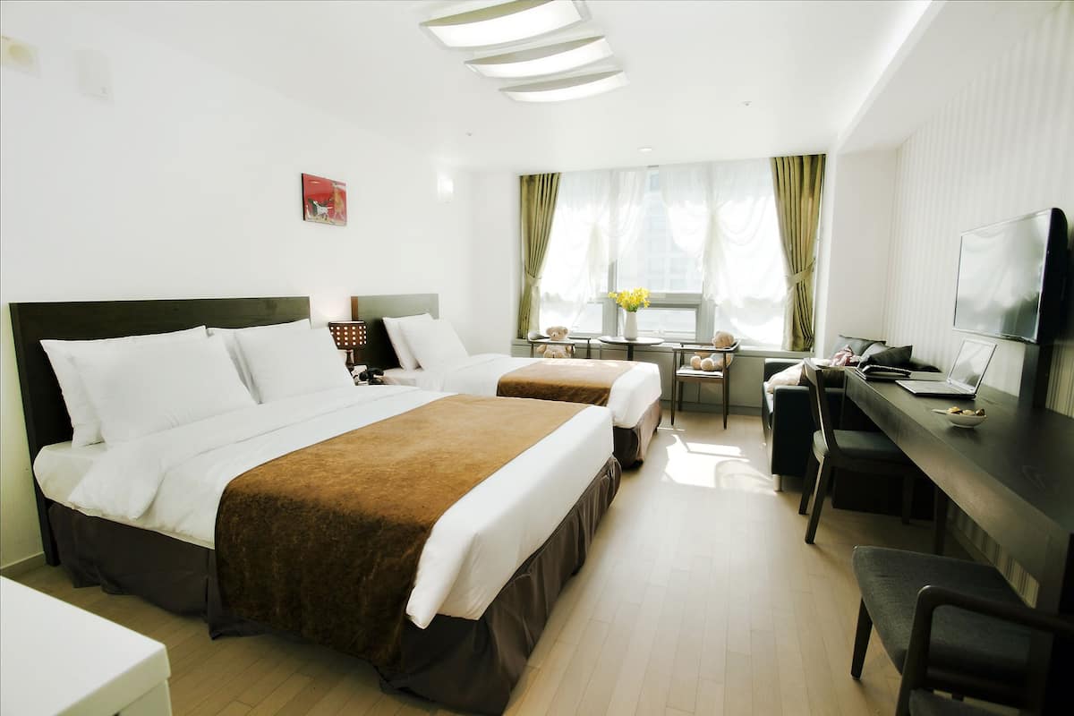 Deluxe Twin kamer | Luxe beddengoed, donzen dekbedden, pillowtop-bedden
