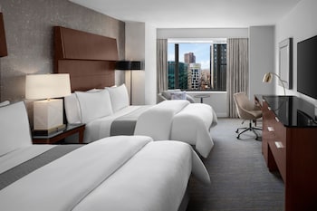 Premium bedding, down comforters, pillowtop beds, minibar at The Westin New York Grand Central