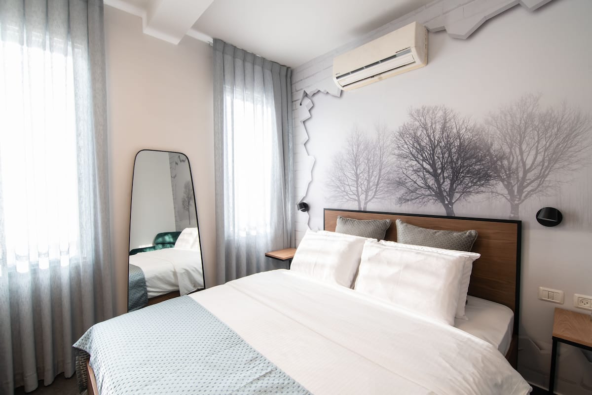 Standaard tweepersoonskamer | 1 slaapkamer, luxe beddengoed, pillowtop-bedden, een kluis op de kamer