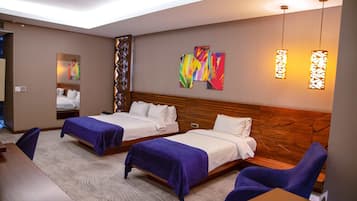 Family Room | Premium bedding, minibar, in-room safe, individually decorated