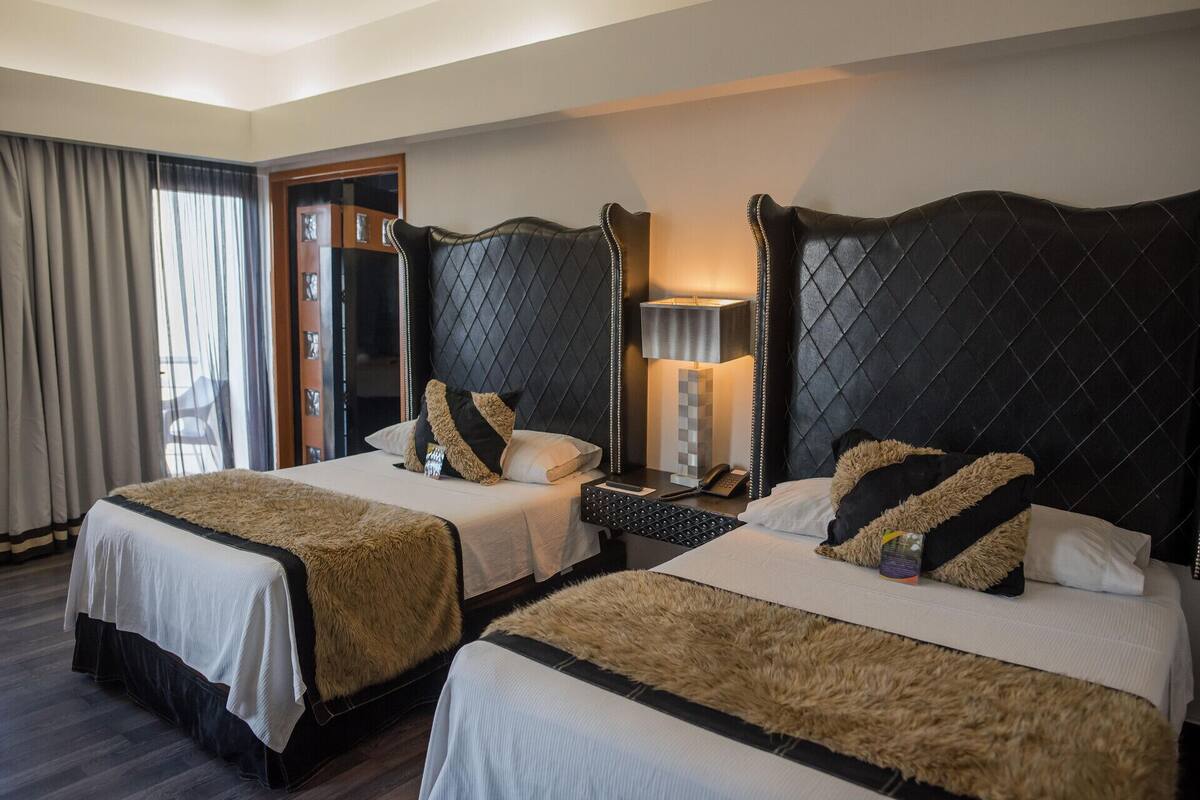 Premium bedding, down duvets, blackout curtains