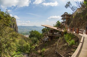 Blick von der Unterkunft