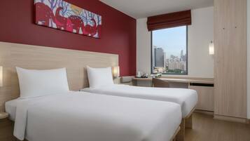 Standard Room, 2 Single Beds | In-room safe, desk, iron/ironing board, free cots/infant beds