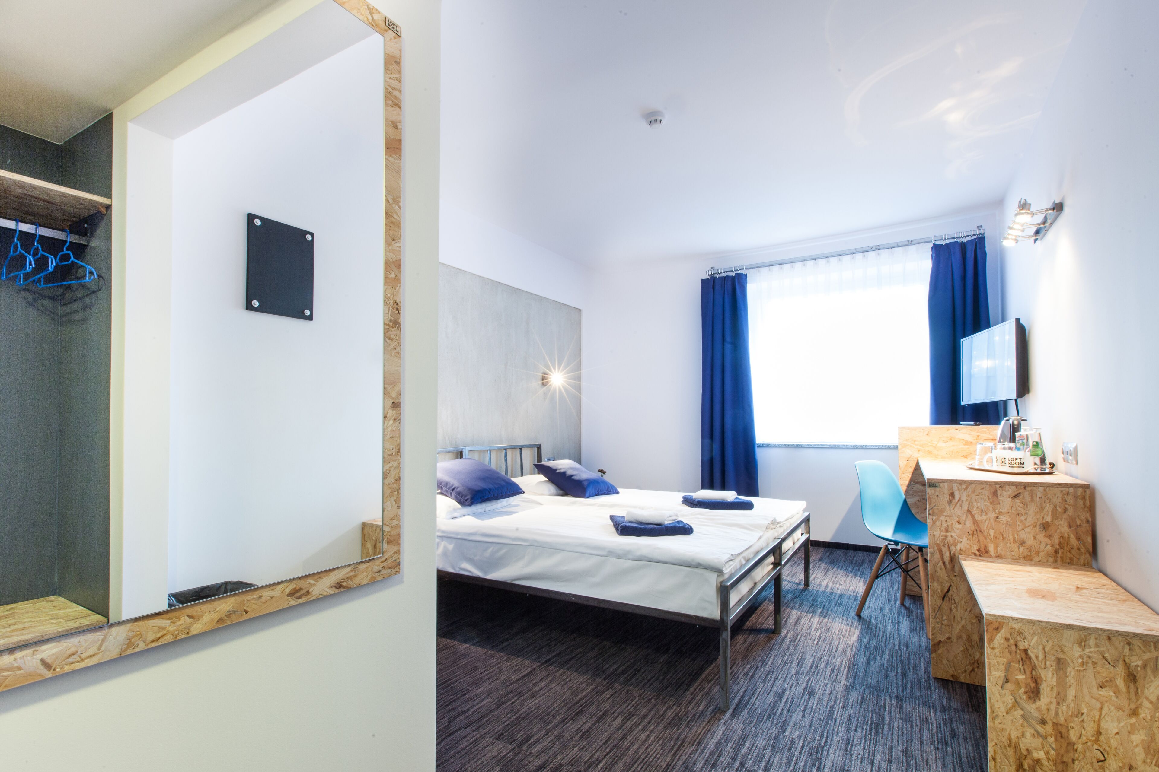 loft room with king size bed | 1 bedroom, desk, iron/ironing board, free wifi