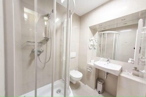 Free toiletries, hair dryer, towels