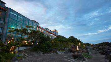 Front of property – evening/night