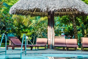 2 outdoor pools, pool umbrellas, pool loungers - Uroa Bay Beach Resort (Uroa)