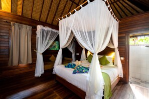 Quarto casal luxo, 1 quarto, vista para o jardim | Quartos à prova de som, Wi-Fi de cortesia, roupa de cama