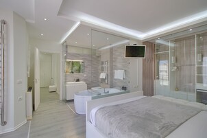 Apartamento Deluxe | Sábanas de algodón egipcio y ropa de cama de alta calidad