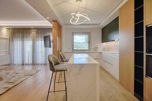 Luxury Apartment | Private kitchen - The Rooms Serviced Apartments Tirana (Tirana)