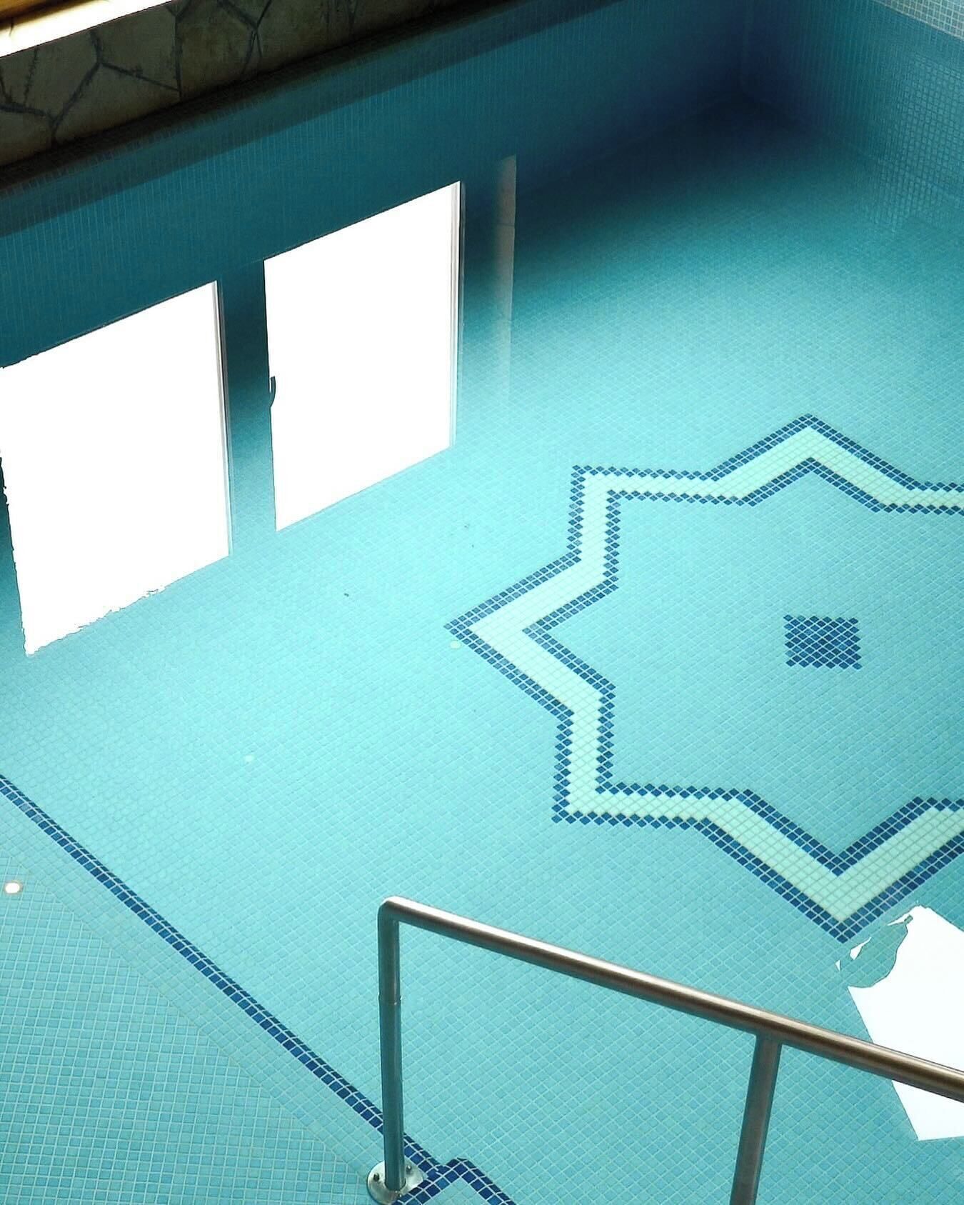 indoor pool, open noon to 8:00 pm, pool loungers