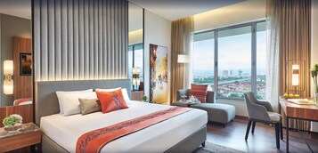 Ropa de cama de alta calidad y minibar (con algunos artículos gratuitos)