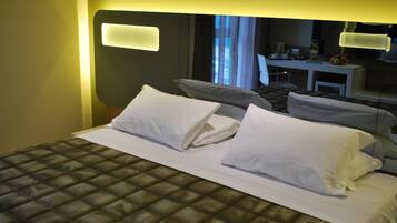 Minibar, in-room safe, desk, blackout curtains