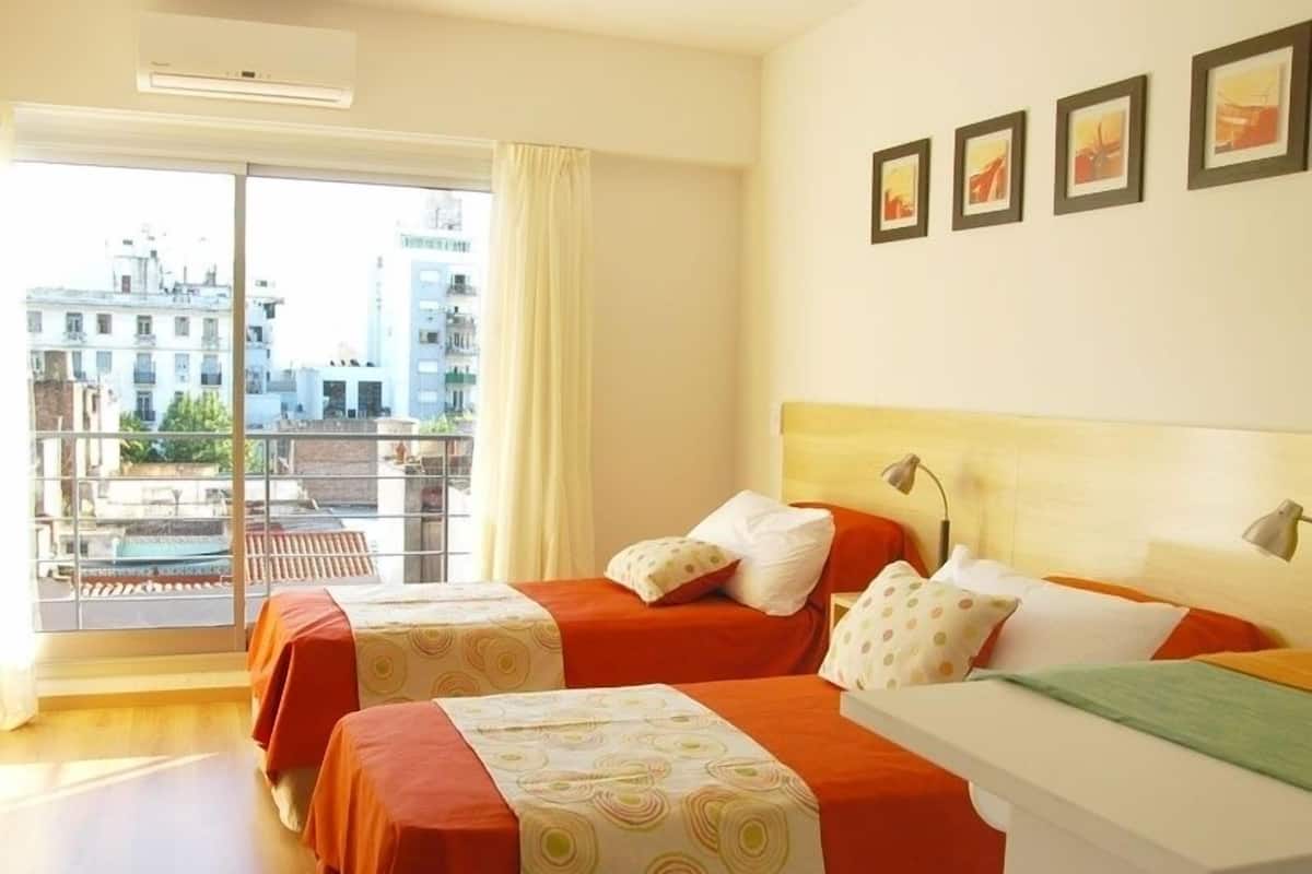 Standard Apartment, Terrace | Hypo-allergenic bedding available, down comforters, memory foam beds