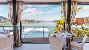 Mediterranean cuisine, beach views