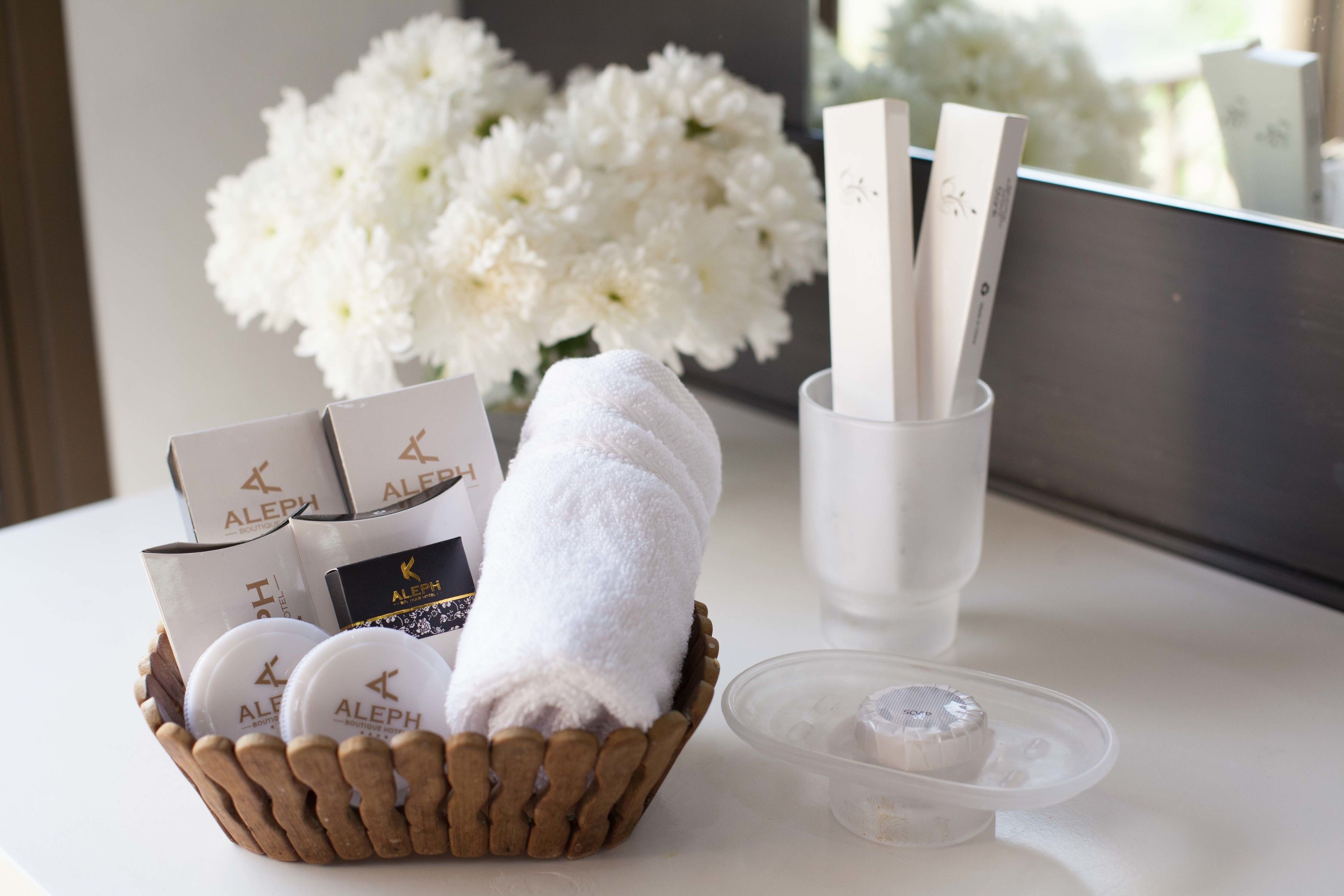 king suite | bathroom amenities | hair dryer, bathrobes, bidet, towels