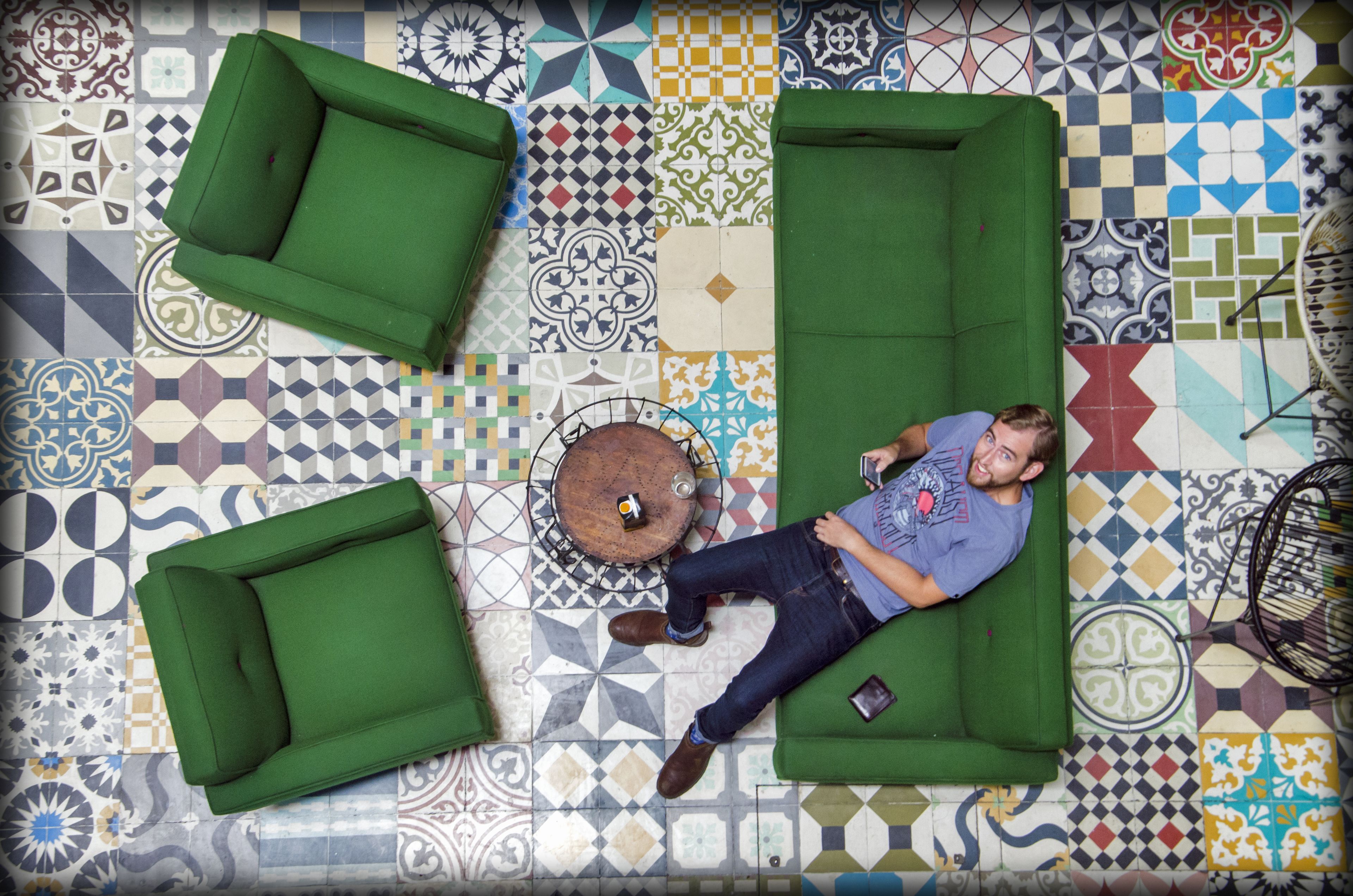 Sala de estar en el lobby