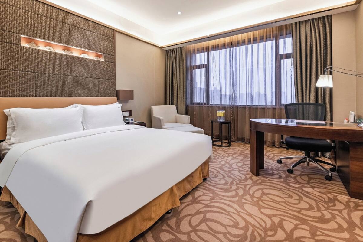 In-room safe, desk, blackout drapes, iron/ironing board