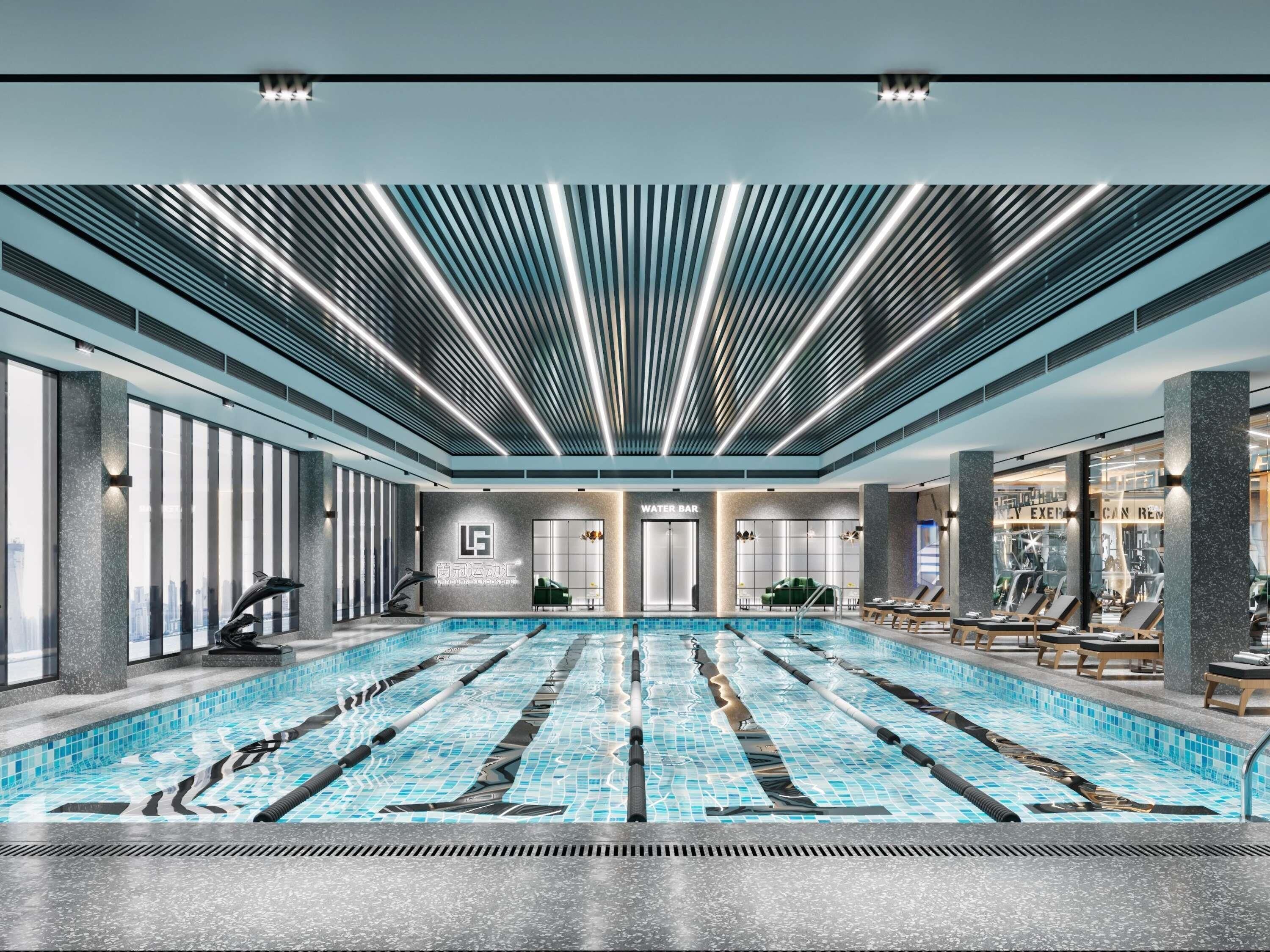 Indoor pool, open 7:00 AM to 10:00 PM, sun loungers